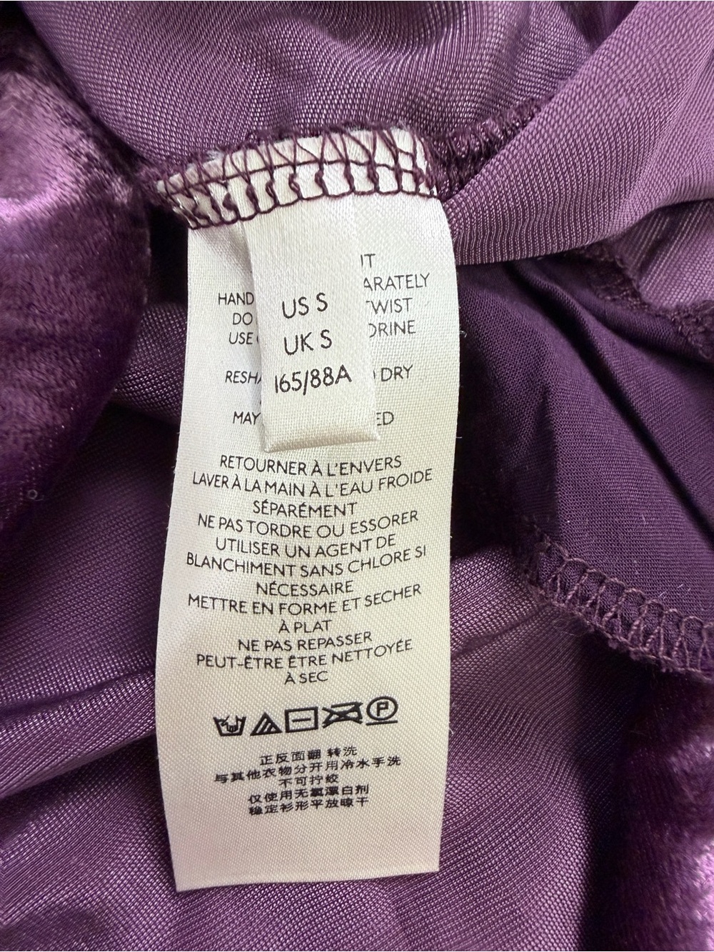 Free People Plum Velvet Oversized Tunic Shirt Small - Picture 7 of 9
